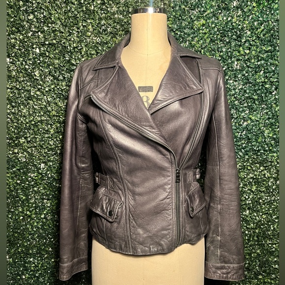 Banana Republic ( Spring 2011 Collection ) 100% Leather Jacket XS Buttery Soft - Picture 1 of 14
